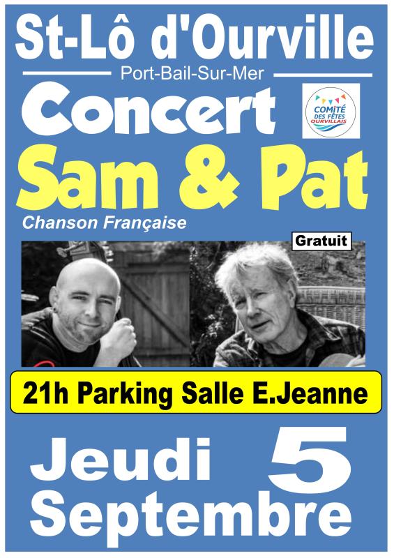 JEUDI DE L'ANIMATION Concert SAM et PAT