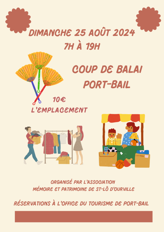 COUP de BALAI - Vide Grenier  PORTBAIL